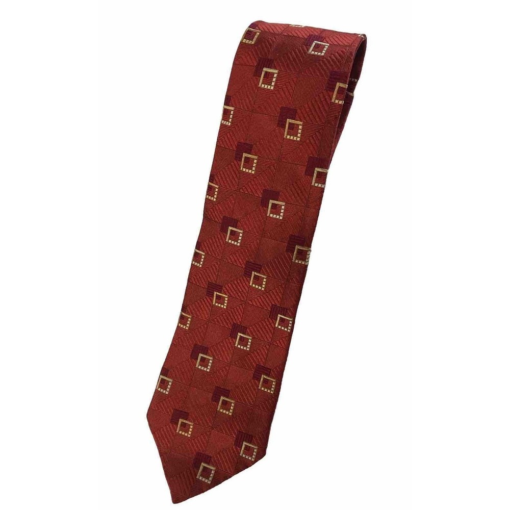 Ermenegildo Zegna Mens 100% Silk Necktie Foulard Italian Designer 58 Inch Tie